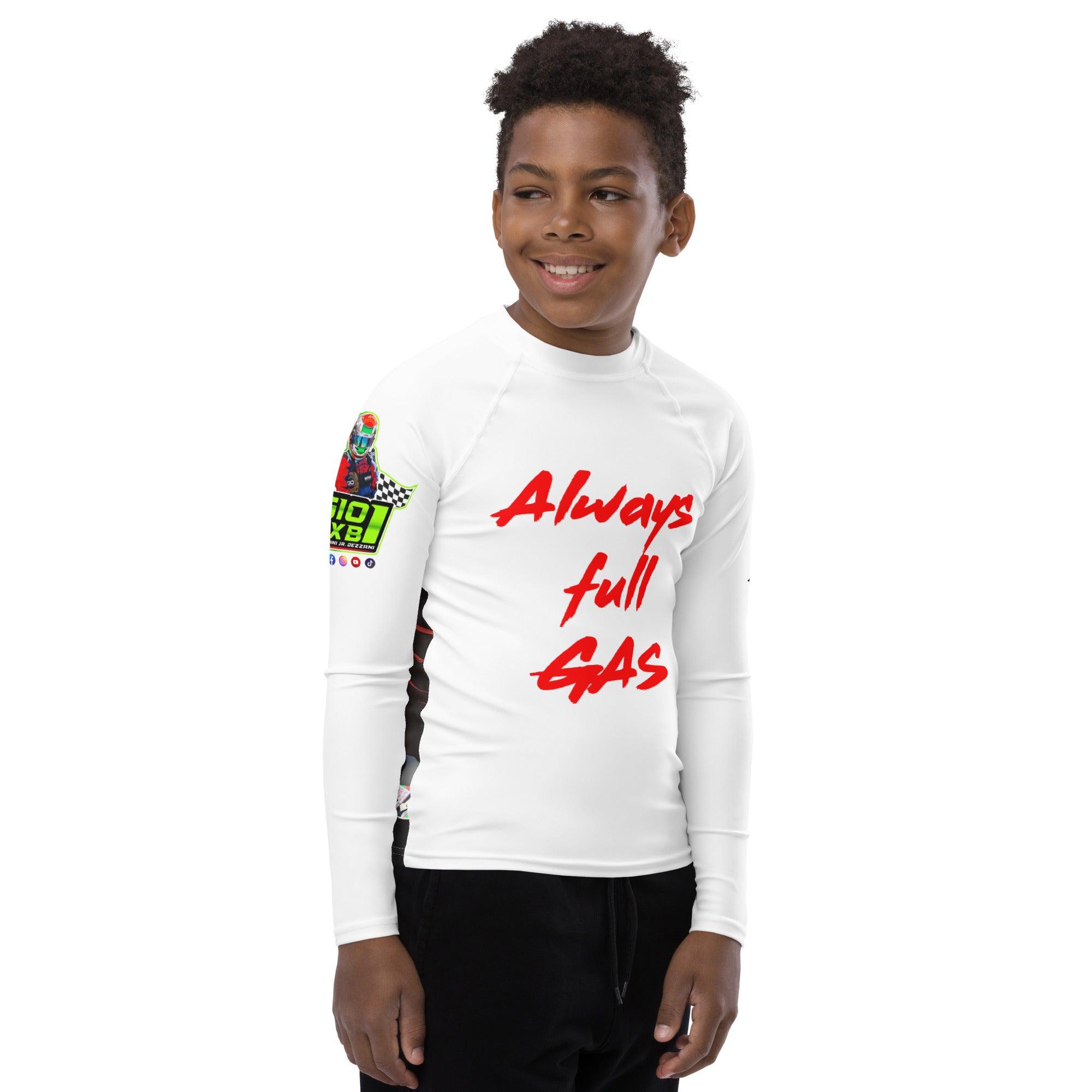 Always Full Gas - Youth Power Rash Guard