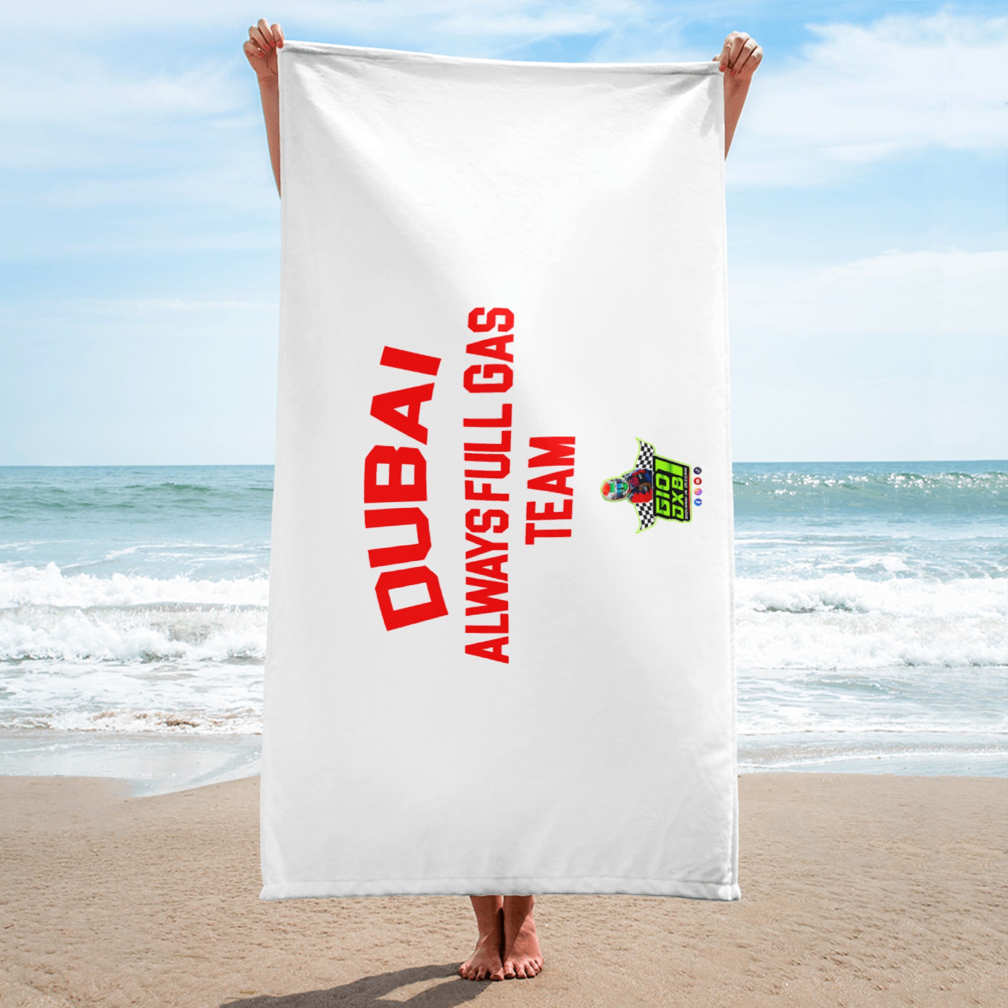 Always Full Gas Dubai Team - Beach Towel